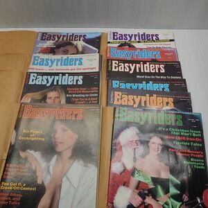 Vintage 1980 Easyriders Magazine Lot 10 Issues Biker Lifestyle David Mann Art